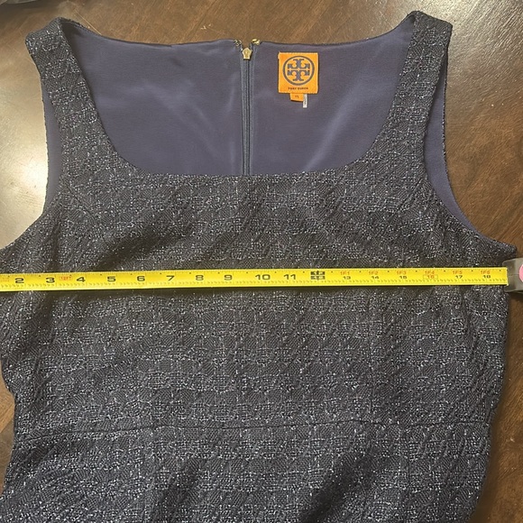 Tory Burch Navy short tank dress with zip up back size 14 - Picture 6 of 12